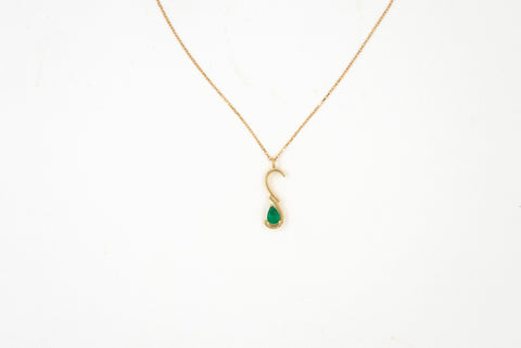 Amore Emerald Gold Pendant