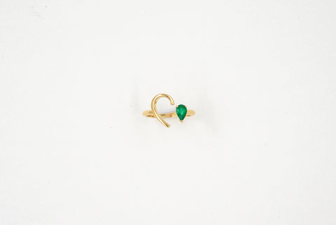 Amore Emerald Gold Ring