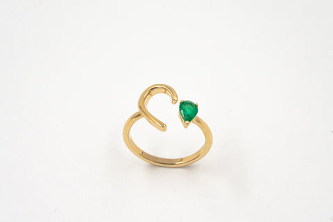 Amore Emerald Gold Ring