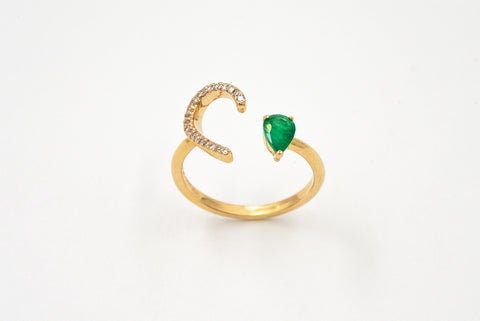 Amore Emerald Diamond Ring
