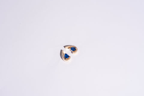 Amore Sapphire Diamond Earrings