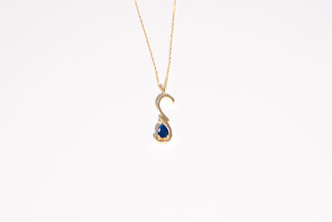Amore Sapphire Gold Pendant