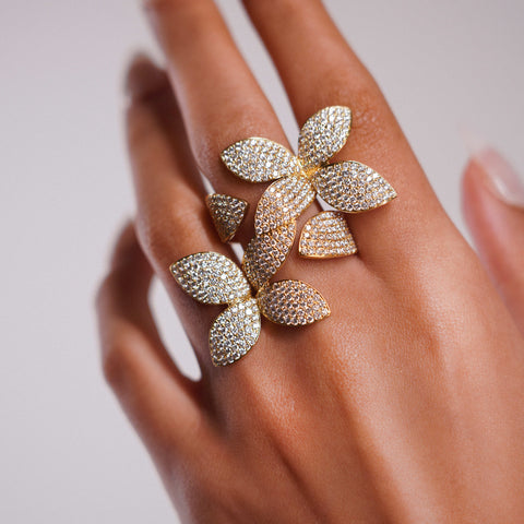 Floral Diamonds Ring