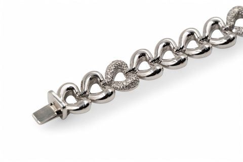 18 Kt white gold Bracelet with diamonds