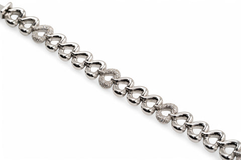18 Kt white gold Bracelet with diamonds