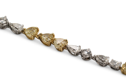 18 Kt white gold Bracelet with diamonds