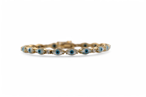 18 Kt yellow gold Bracelet with diamonds