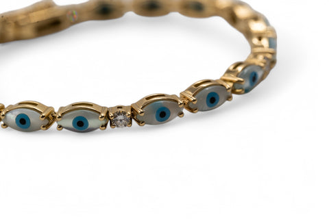18 Kt yellow gold Bracelet with diamonds