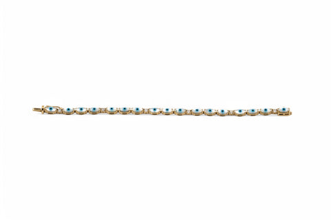 18 Kt yellow gold Bracelet with diamonds
