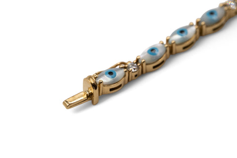 18 Kt yellow gold Bracelet with diamonds