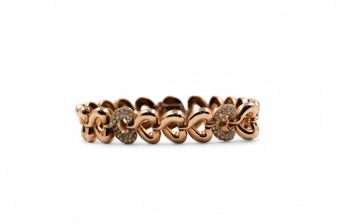 18 Kt rose gold Bracelet with diamonds