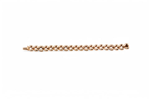 18 Kt rose gold Bracelet with diamonds