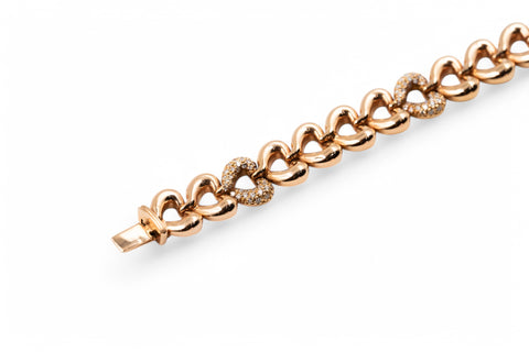 18 Kt rose gold Bracelet with diamonds