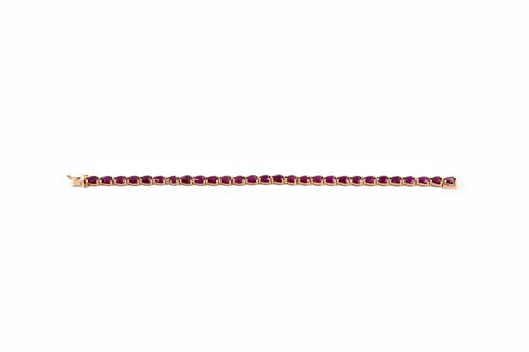 18 Kt rose gold Bracelet with ruby