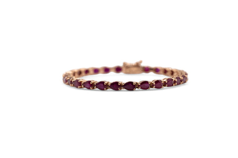 18 Kt rose gold Bracelet with ruby