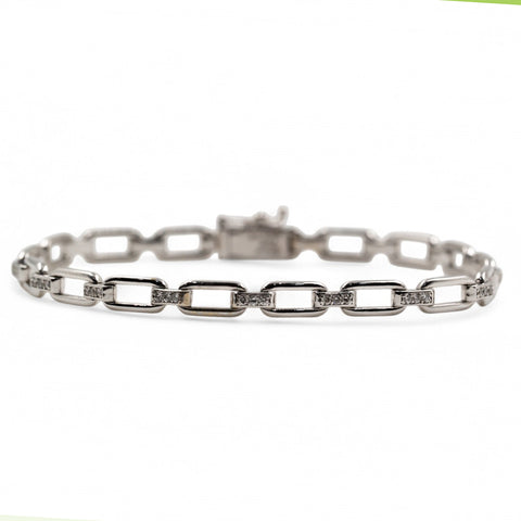 18 Kt white gold Bracelet with diamonds