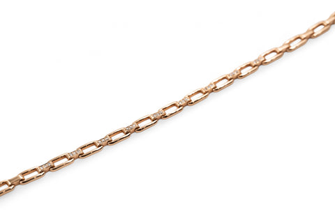 18 Kt rose gold Bracelet with diamonds