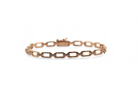 18 Kt rose gold Bracelet with diamonds