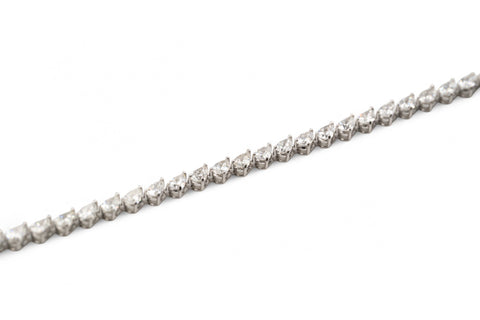 18 kt white gold bracelet with diamonds