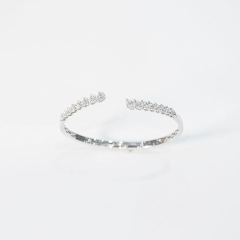 Single Spiral Diamond Bracelet