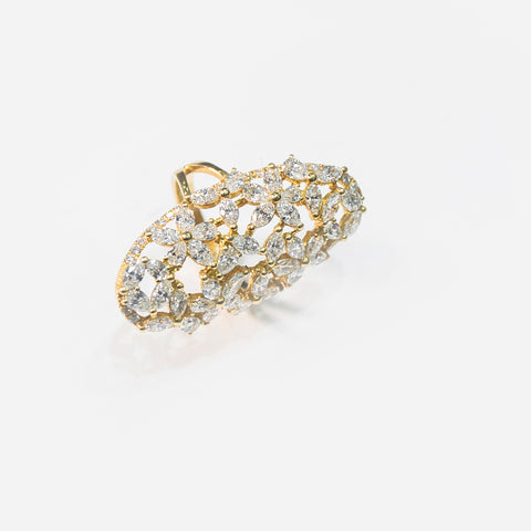 Floral Diamonds Ring