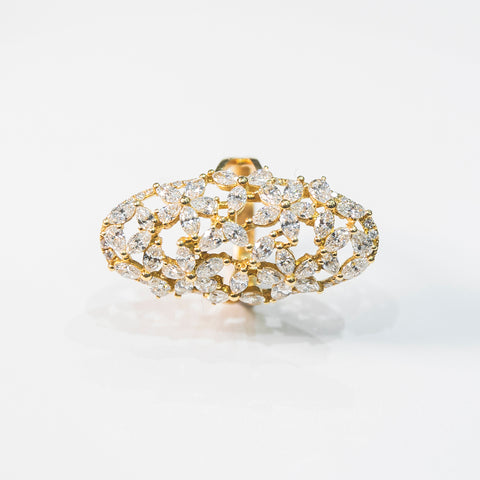 Floral Diamonds Ring