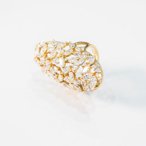 Floral Diamonds Ring