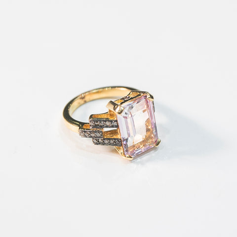 Grand Kunzite Ring