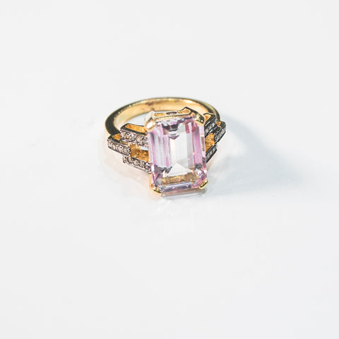 Grand Kunzite Ring