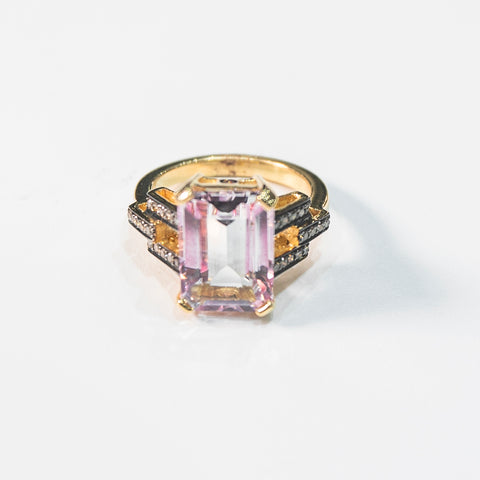 Grand Kunzite Ring