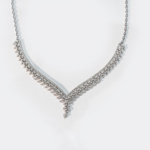 Clustered Diamond Vine Necklace