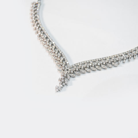 Clustered Diamond Vine Necklace