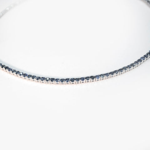 Hues of Sapphire Tennis Necklace