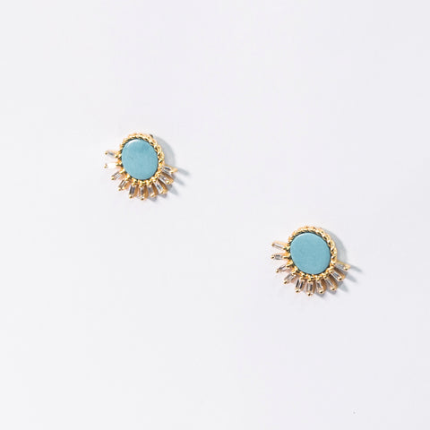 Rays of Turquoise Earrings