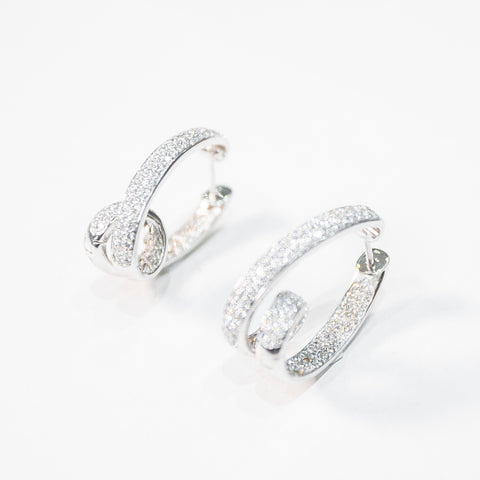 Single Spiral Diamond Earrings