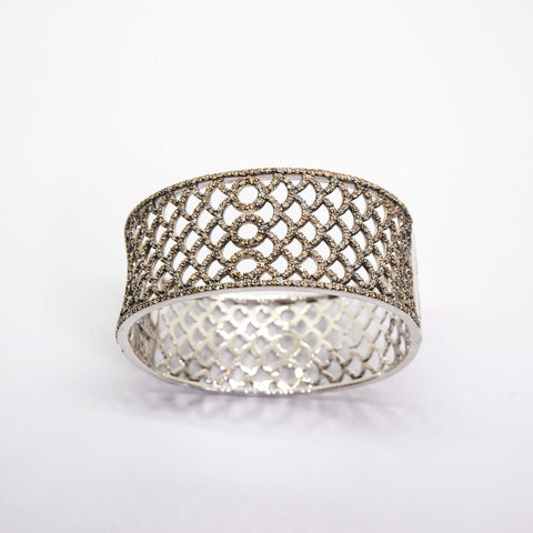 Brown Diamond Net Bracelet - Shami Jewelry