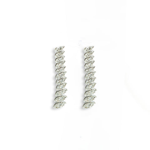 Marquise Diamond Drop Earrings - Shami Jewelry