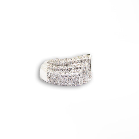 Layered with Diamonds Ring - Shami Jewelry