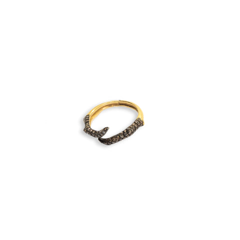 Open Black Diamond Ring - Shami Jewelry