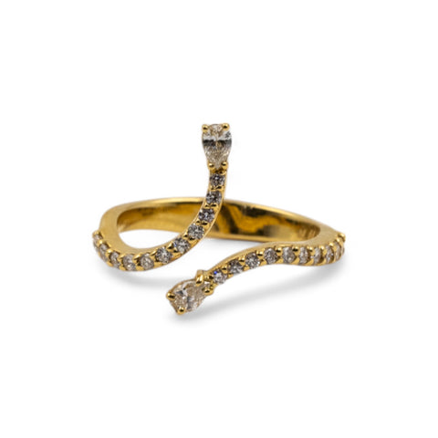 Yellow Gold Ring with Diamond