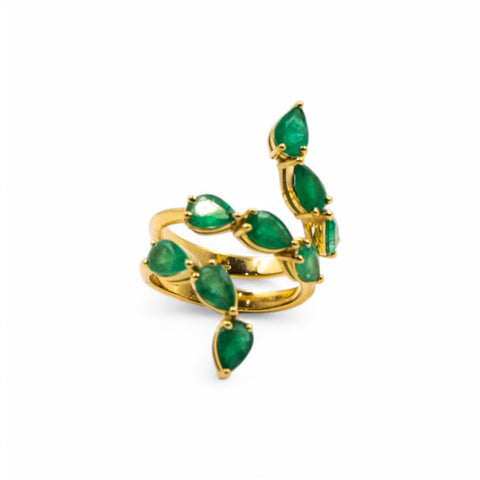 Yellow Gold Ring with Emerald