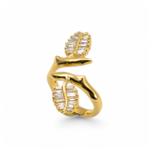 Yellow Gold Ring with Diamond