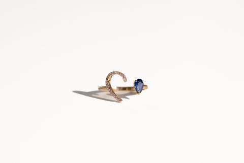 Amore Sapphire Diamond Ring