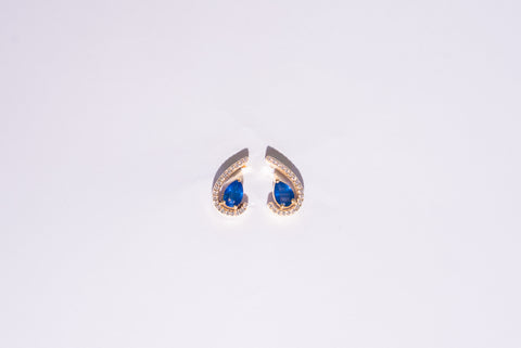 Amore Sapphire Diamond Earrings