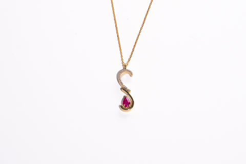 Amore Ruby Diamond Pendant