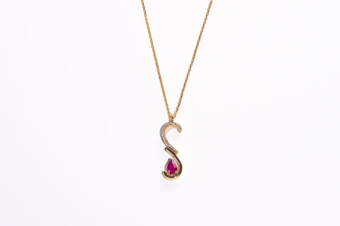 Amore Ruby Diamond Pendant