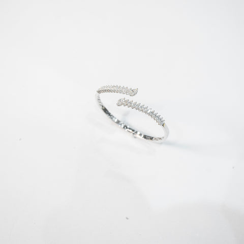 Single Spiral Diamond Bracelet