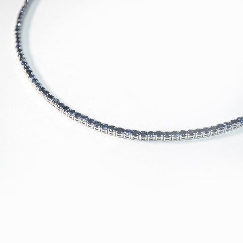 Hues of Sapphire Tennis Necklace