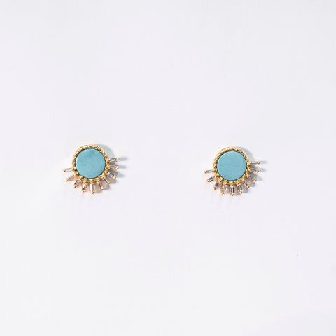 Rays of Turquoise Earrings