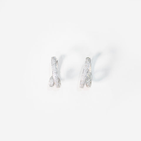 Single Spiral Diamond Earrings
